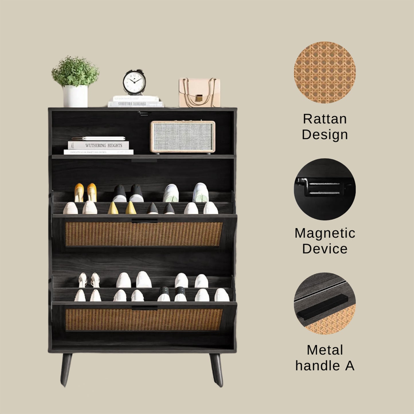 Harbor Shoe Organizer Cabinet