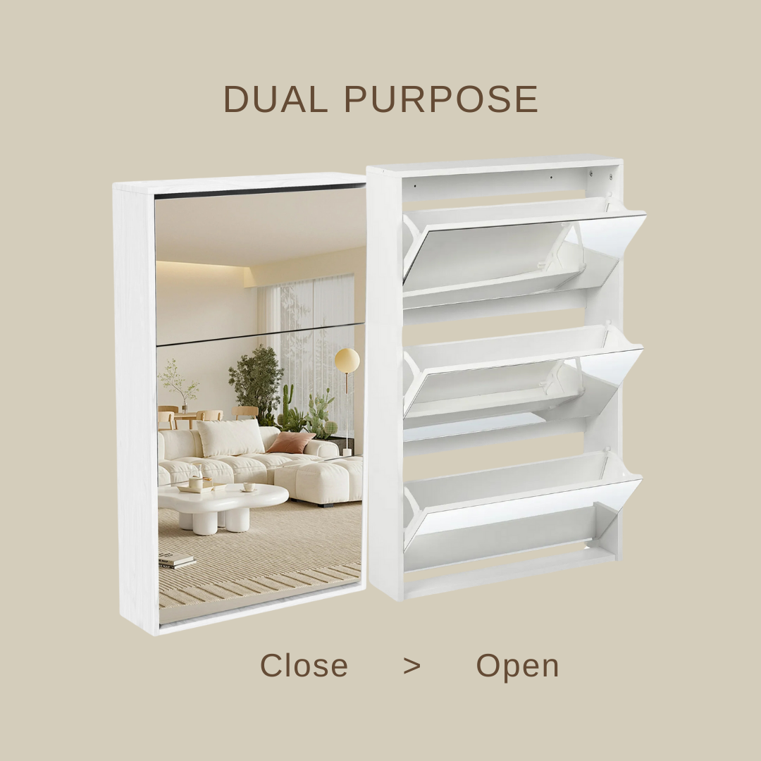 Mirrage - Mirror Shoe Cabinet