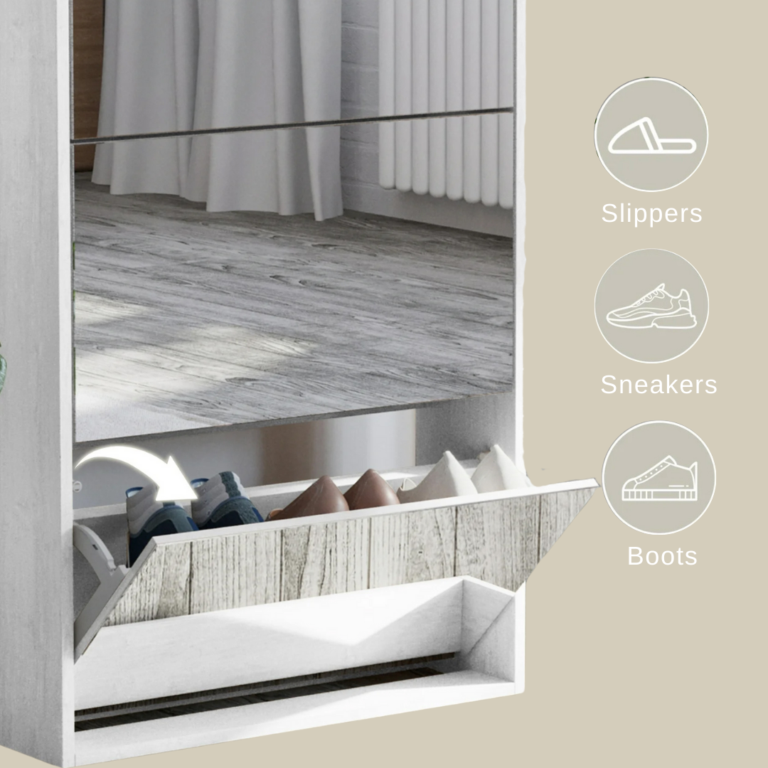 Mirrage - Mirror Shoe Cabinet