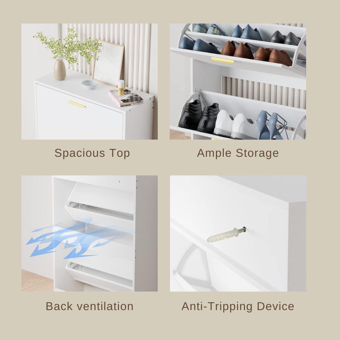 Quadra Shoe Organizer Cabinet